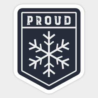 Funny Proud Snowflake Sticker